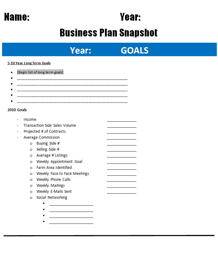 Business Plan Pg 1